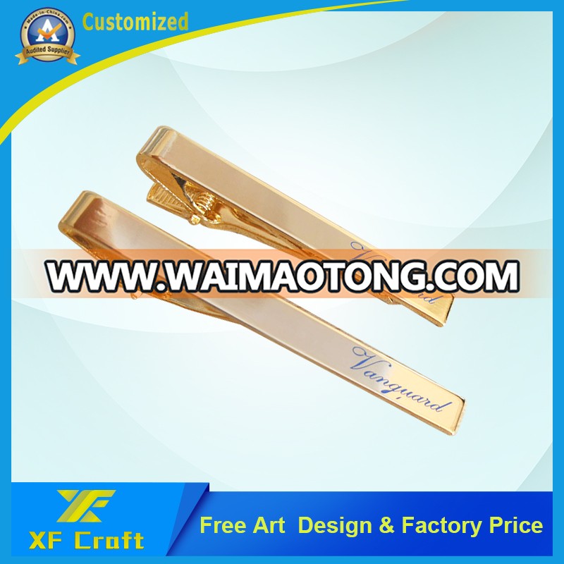 Professional Custom Fashion Metal Tie Bar for Promotion/Souvenir with Any Logo Printed