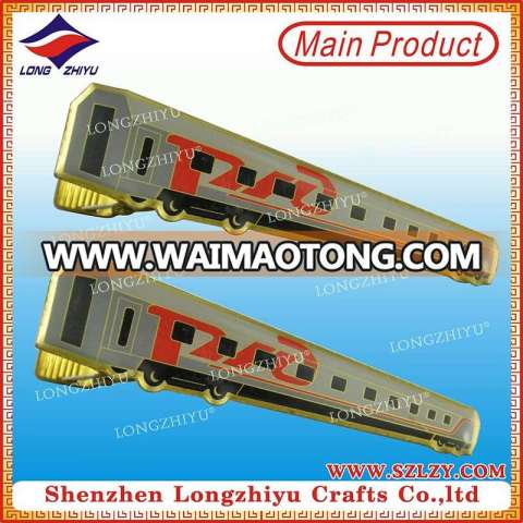 Hot Sale Custom Gold Plating and Soft Enamel Tie Clip in Low Price