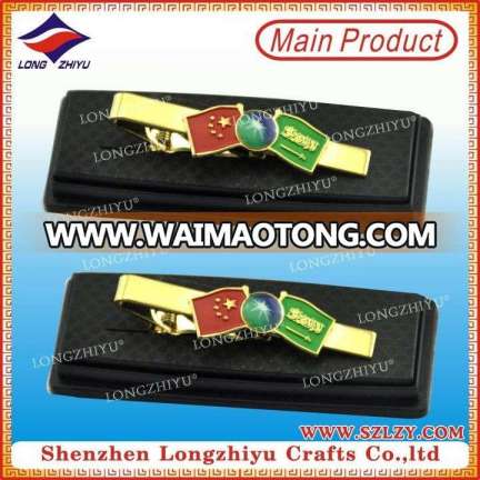 Nation Flag Peace Tie Clips Gift Box Commemorative Tie Clip