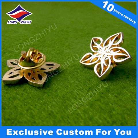 Metal Badge Custom Design Hollow out Design Lapel Pins