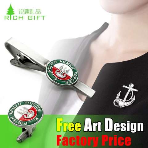 High Quality Aluminum Army Souvenir Metal Lapel Pin Lanyard