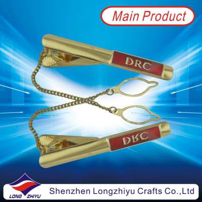 Custom Tie Pin with Chain Tie Bar Tie Holder Tie Clip for Airlines (lzy000162)